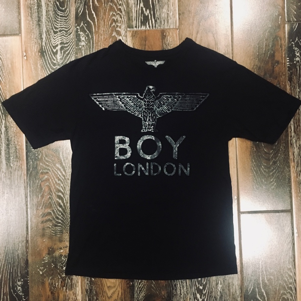 Boy London Black on Black Raised Graphic Tee
